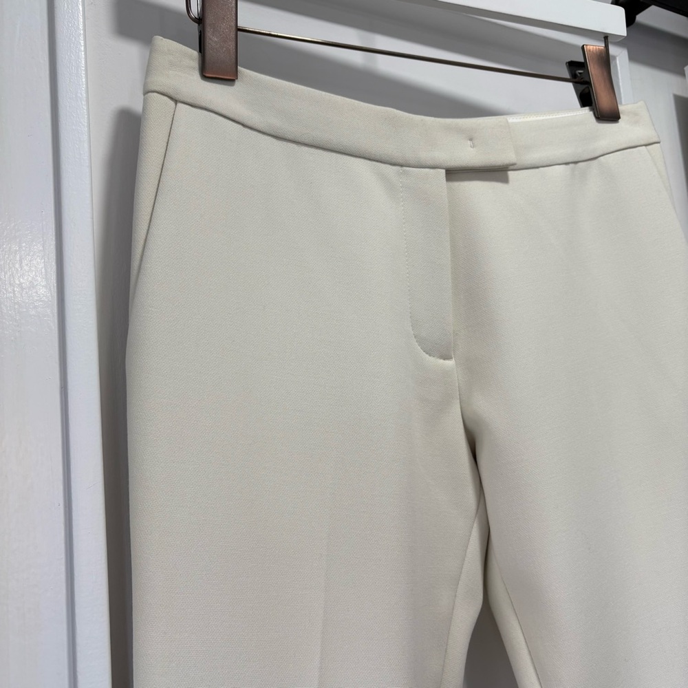 Ann Taylor Ivory Cream Stretch Slim Ankle Pants Size 6 - Picture 3 of 15